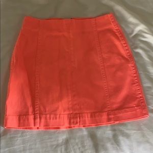 pink/orange neon skirt